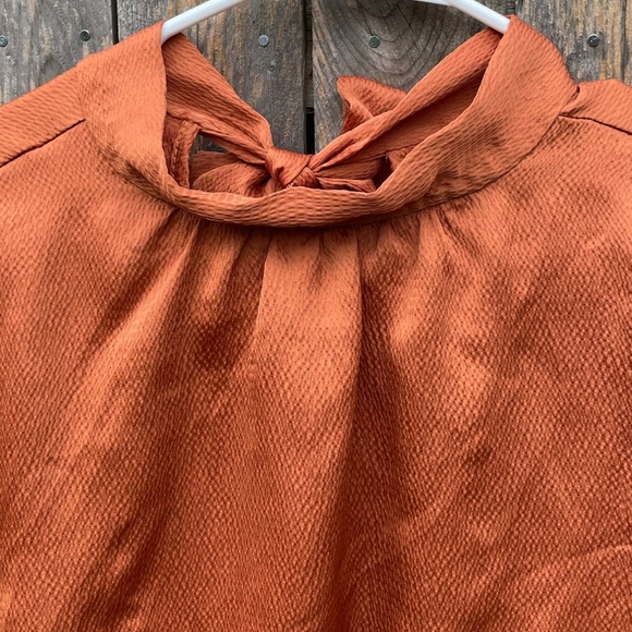 VICI call me Angel textured satin dress womens, Orange size M - Picture 5 of 7